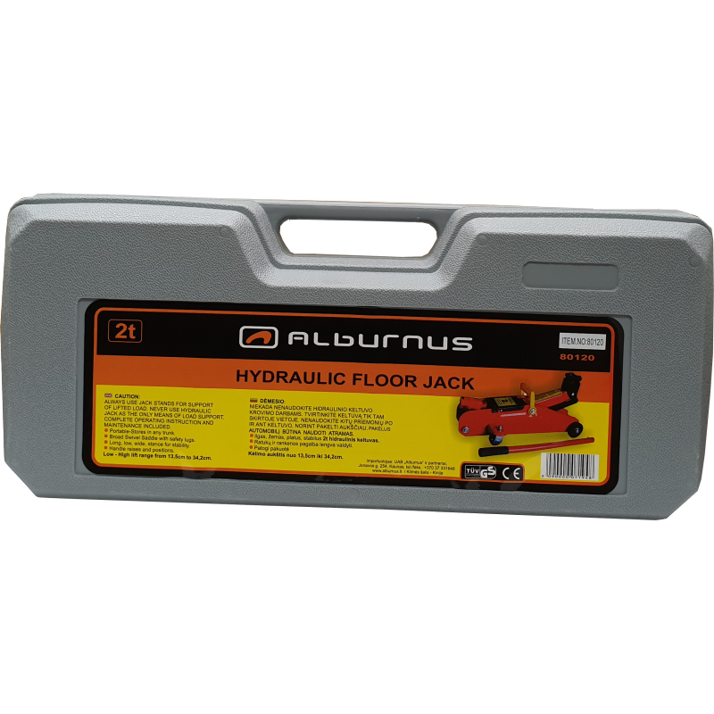 KELTUVAS HIDRAULINIS 2T SU RATUKAIS (PLAST DĖŽĖ)