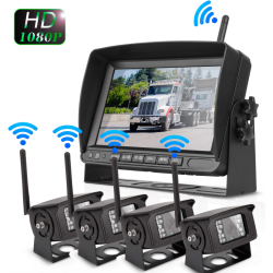 VAIZDO STEBĖJIMO SISTEMA SU 4 KAMEROMIS 12-24 V