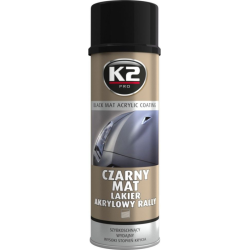 AKRILIAI MATINIAI DAŽAI K2 BLACK MATT 500ML SPRAY