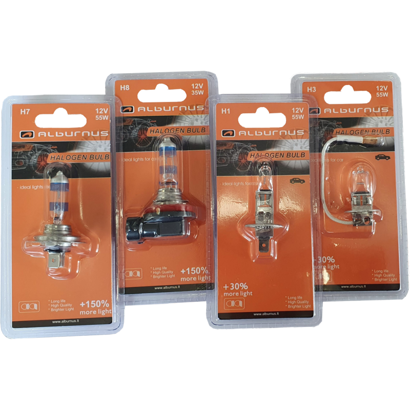 LEMPUTĖS H1, H3, H4, H7, H8, H11