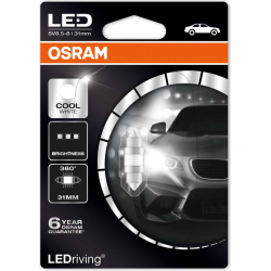 OSRAM LEMPUTĖS LED 1W 12V SV8.5-8 5XBLI1 31MM