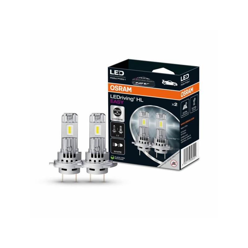 OSRAM LED LEMPUTĖS H7/H18 OFF-ROAD ONLY 16W 12V PX26D/PY26D-1