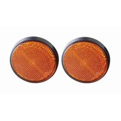 AUTOMOBILIO PRIEKABOS ATŠVAITAS APVALUS GELTONAS 60MM